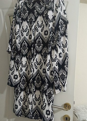 Bohem Desenli Uzun  Tunik pantolon - Görsel 2