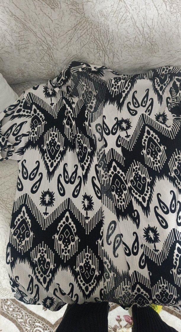 Bohem Desenli Uzun  Tunik pantolon - Görsel 5