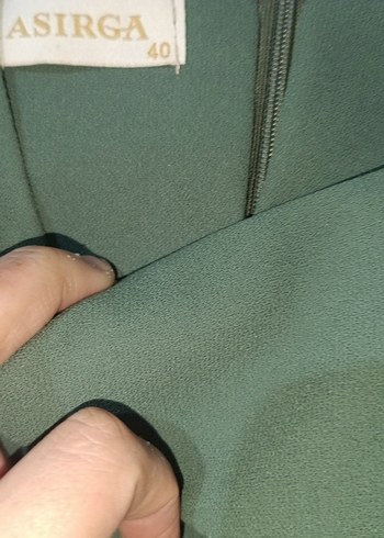 Boncuk İşlemeli Yeşil Uzun Bohem etek üst takım - Görsel 6