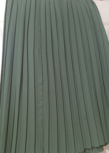 Boncuk İşlemeli Yeşil Uzun Bohem etek üst takım - Görsel 8