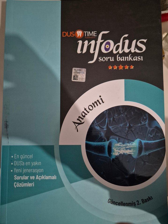 Diş Hekimliği Temel Bilimler Kitap Seti İnfodus soru bankaları - Görsel 2