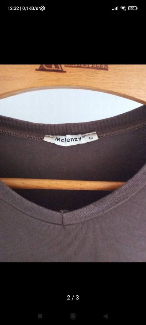 V Yaka Uzun Kollu Pliseli Bluz - Görsel 2