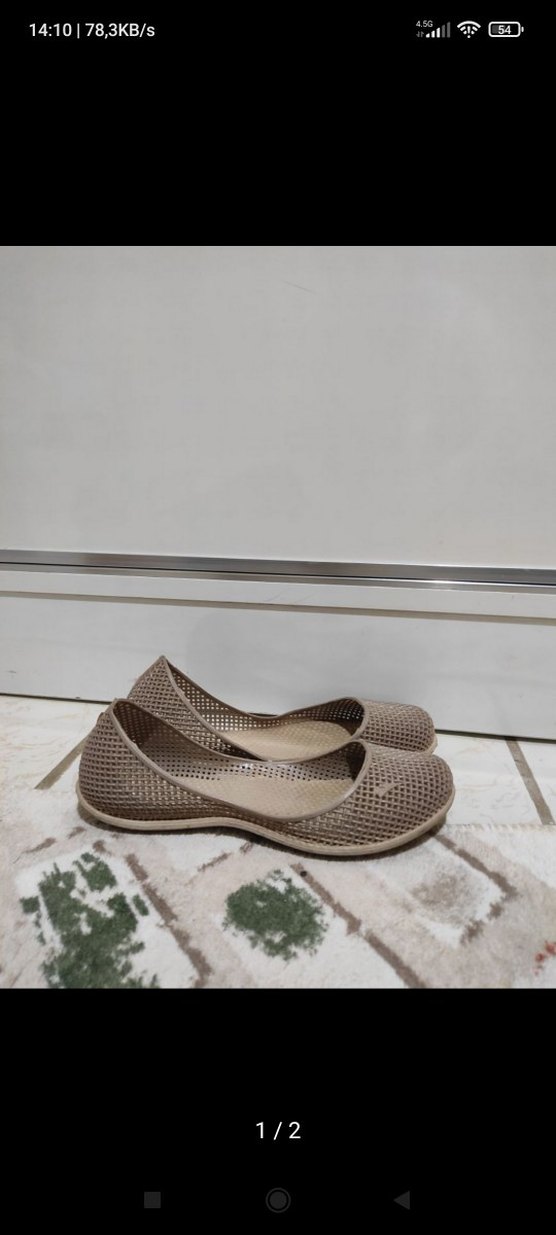 Bej Dolgu Topuklu Minimalist Kadın Babet - Görsel 2