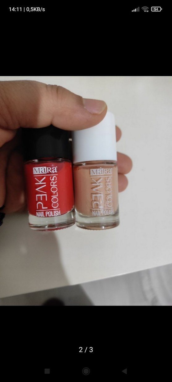 MaRa Nude ve Kırmızı Oje Seti - Görsel 2