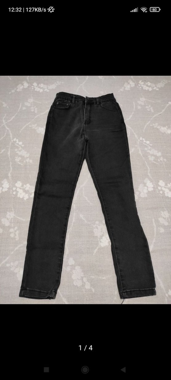 Siyah Regular Fit Midi Kadın Kot Pantolon - Görsel 2