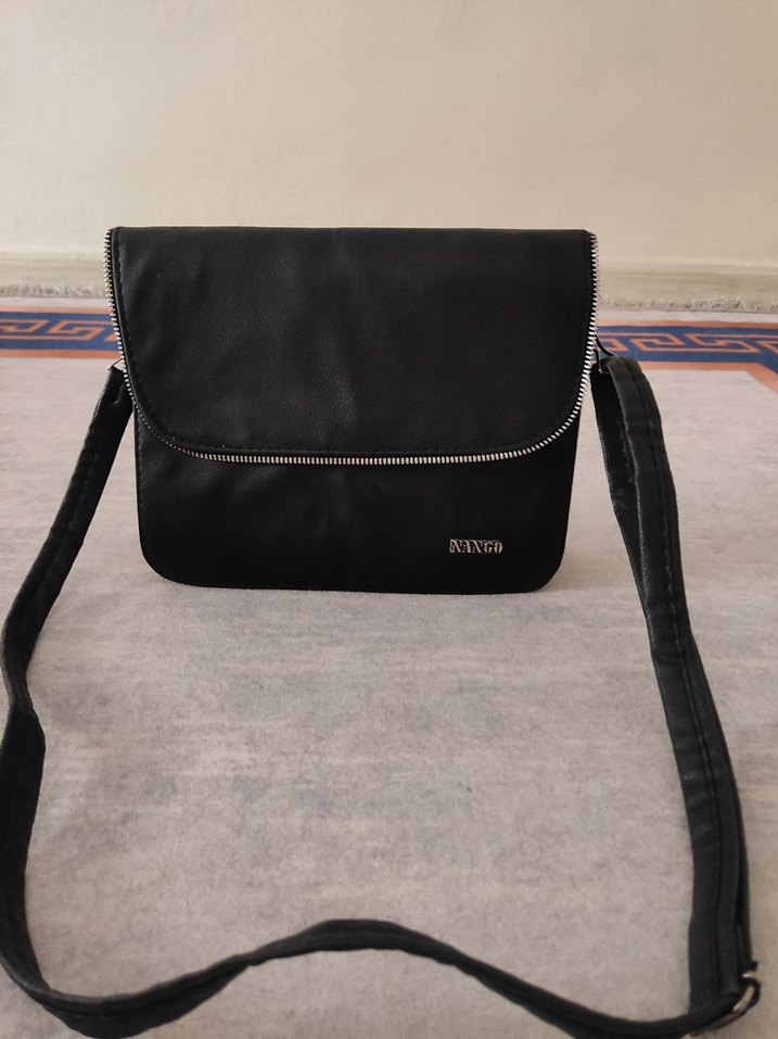 Siyah Deri Kemerli Kadın Çanta - Görsel 2