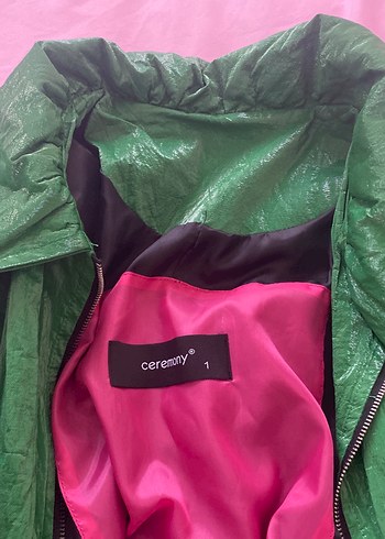 Parlak Yeşil Kadın Midi Yağmurluk - Görsel 4