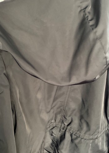 Siyah Kapüşonlu Kadın Ceket - Görsel 7