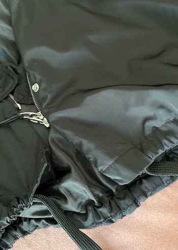 Siyah Kapüşonlu Kadın Ceket - Görsel 6