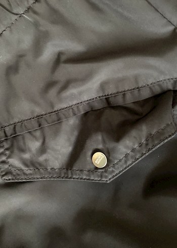 Siyah Kapüşonlu Kadın Ceket - Görsel 5