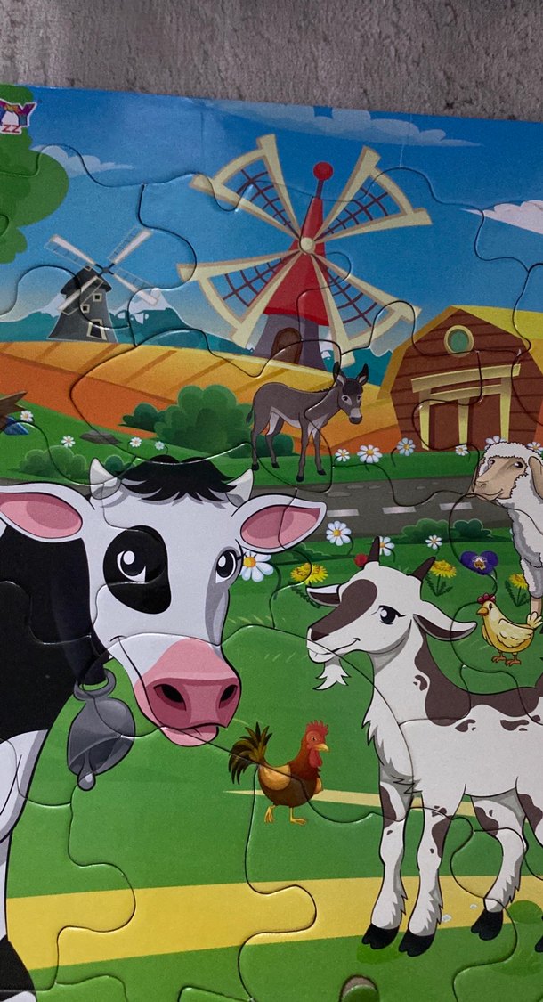 Çiftlik Temalı Renkli Çocuk Yapbozu - Görsel 2