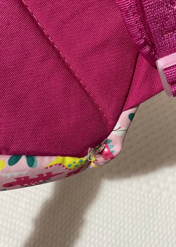 Renkli Pembe Dinozor Desenli Çocuk Sırt Çantası - Görsel 3