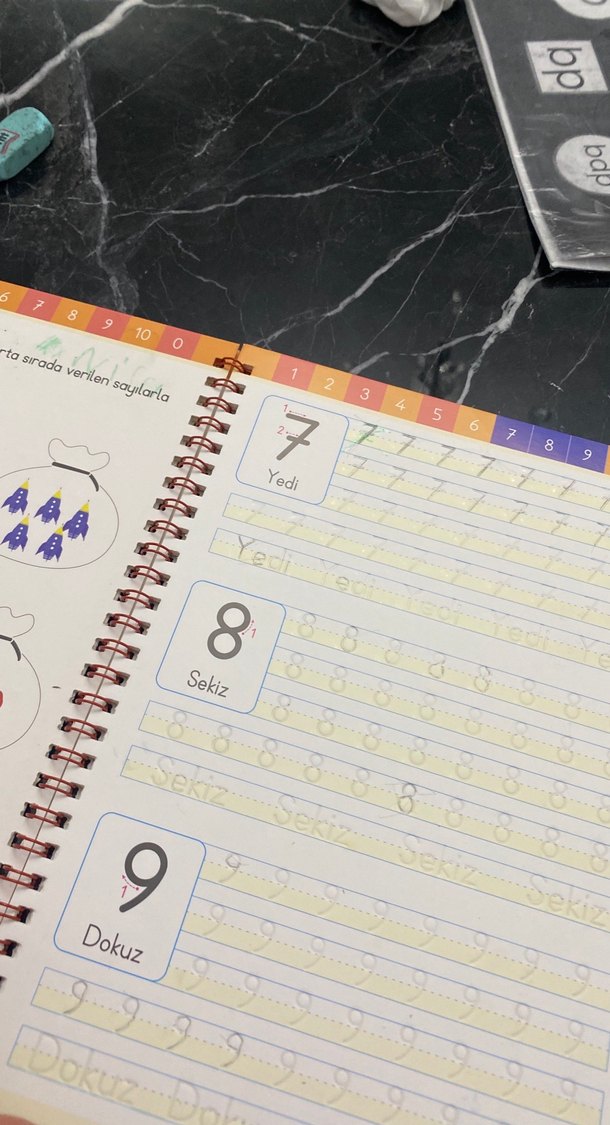 Yeniden Kullanılabilir Oluklu Sayılar Kitabı 3-6 Yaş - Görsel 4