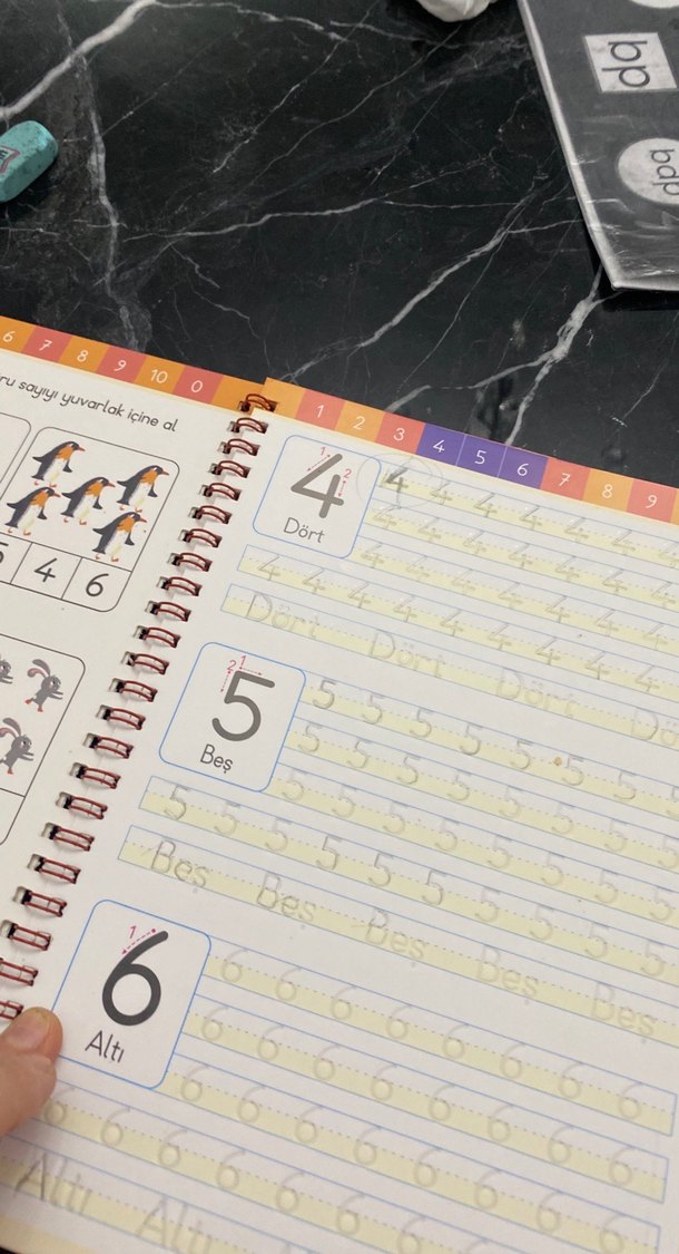 Yeniden Kullanılabilir Oluklu Sayılar Kitabı 3-6 Yaş - Görsel 3