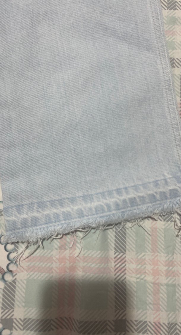 Bej Renkli Kadın Denim Bol Kesim Pantolon - Görsel 5