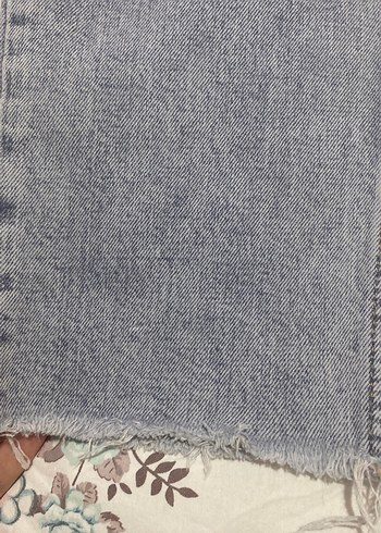 Gri Bol Kesim Midi Boy Kadın Kot Pantolon - Görsel 4