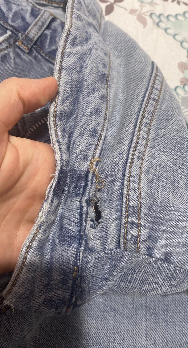 Gri Bol Kesim Midi Boy Kadın Kot Pantolon - Görsel 3