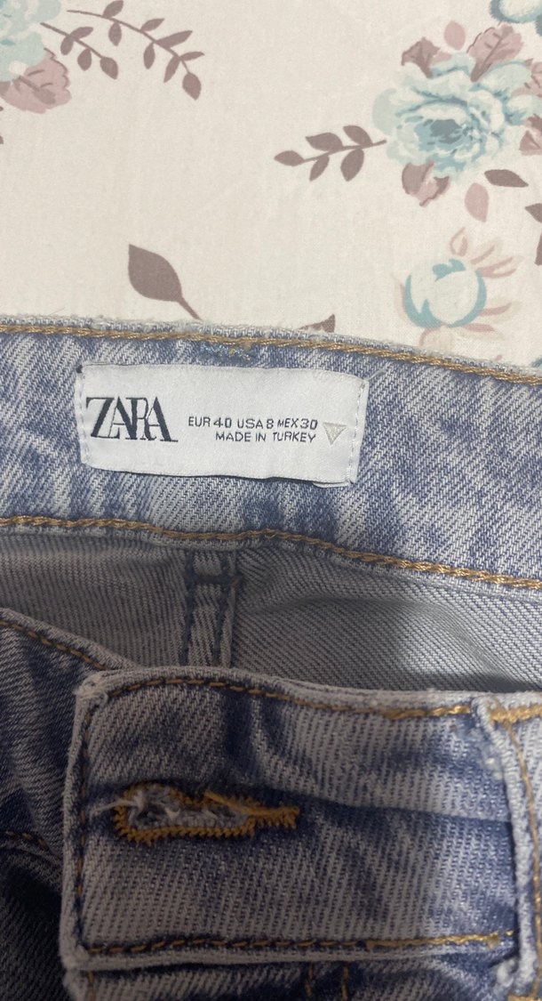 Gri Bol Kesim Midi Boy Kadın Kot Pantolon - Görsel 2