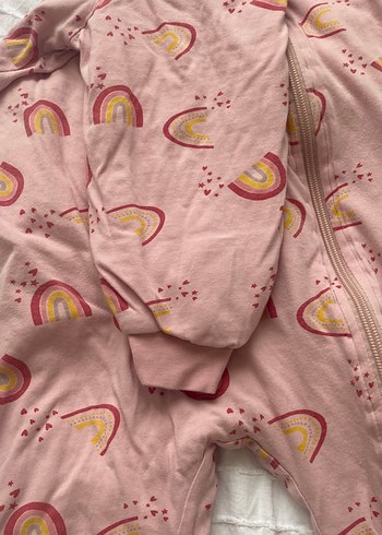 Fermuarlı Pembe Bebek Kız Tulum - Görsel 3