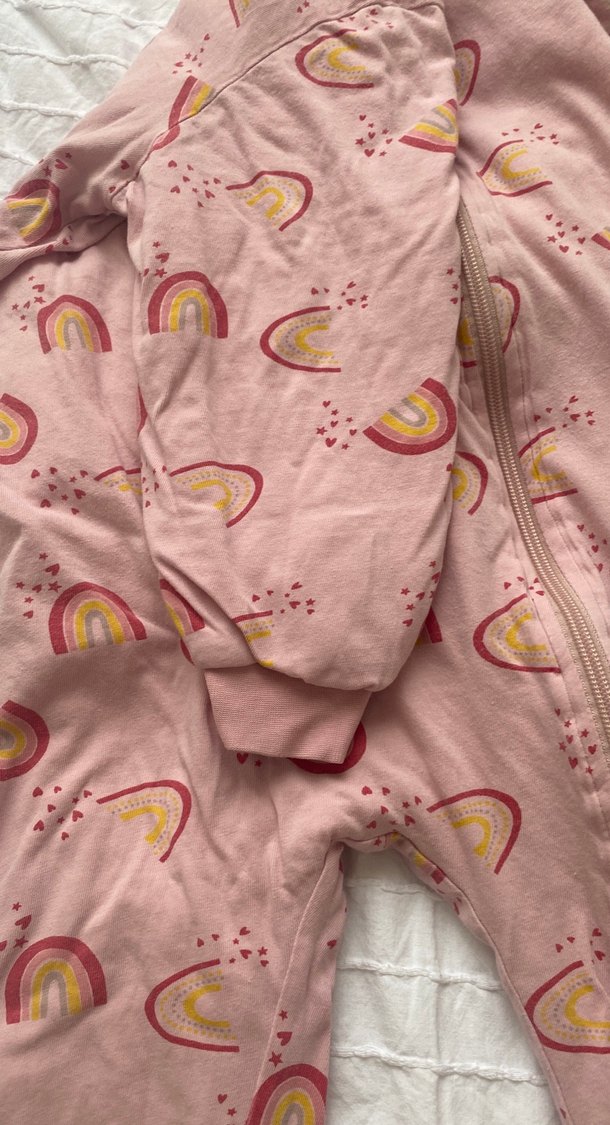 Fermuarlı Pembe Bebek Kız Tulum - Görsel 3