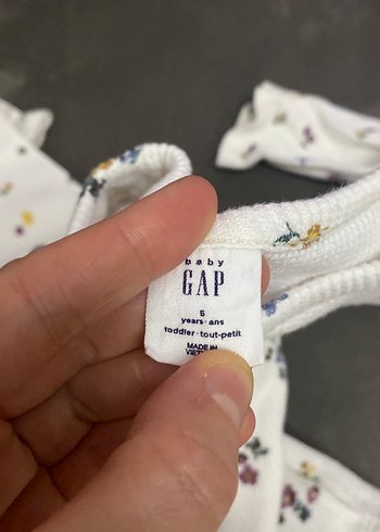 Sarı Bebek Kız Takımı Uzun Kollu Düğmeli - Görsel 2