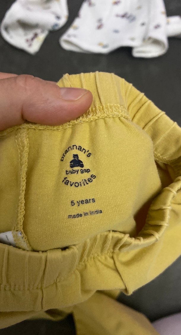 Sarı Bebek Kız Takımı Uzun Kollu Düğmeli - Görsel 3