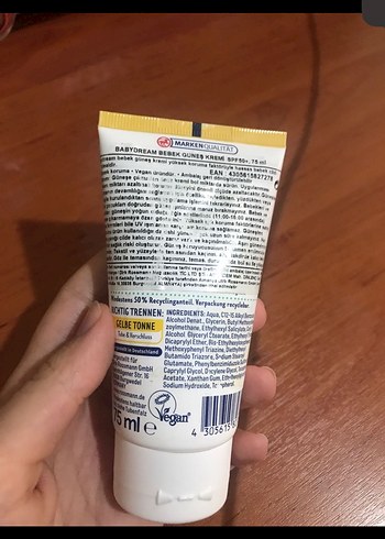 Babydream SPF 50+ Hassas Güneş Kremi - Görsel 2