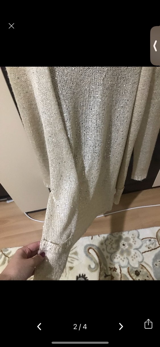 Gri Örgü Kadın Triko Kazak - Görsel 3