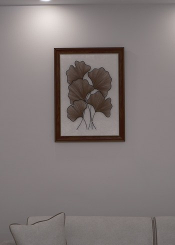 Bej Çerçeveli Yaprak Temalı filografi Tablo - Görsel 5