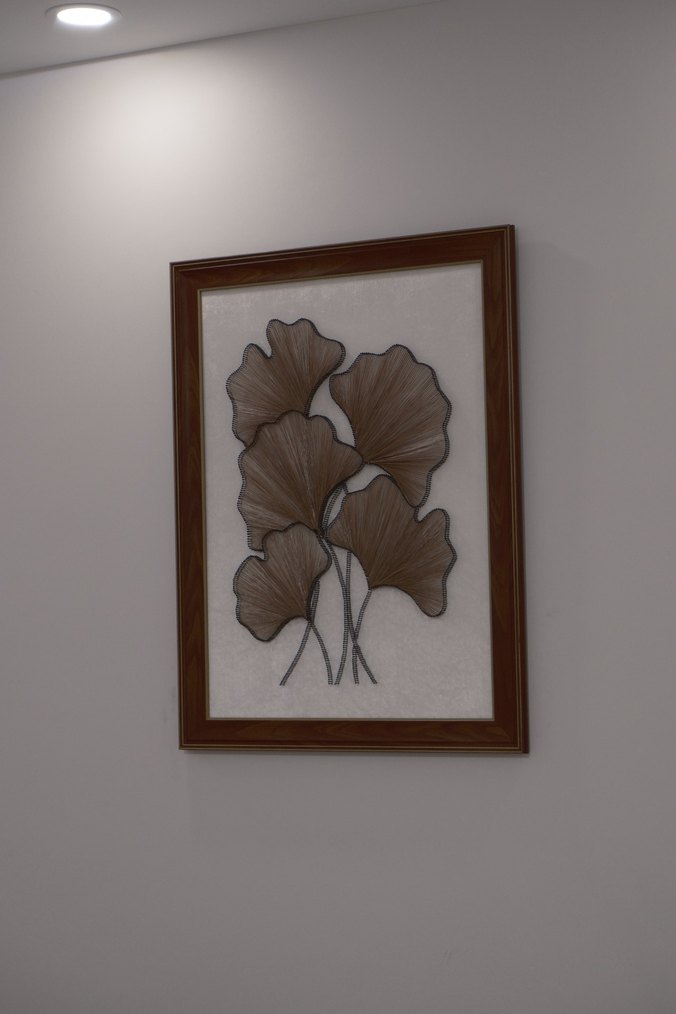 Bej Çerçeveli Yaprak Temalı filografi Tablo - Görsel 4