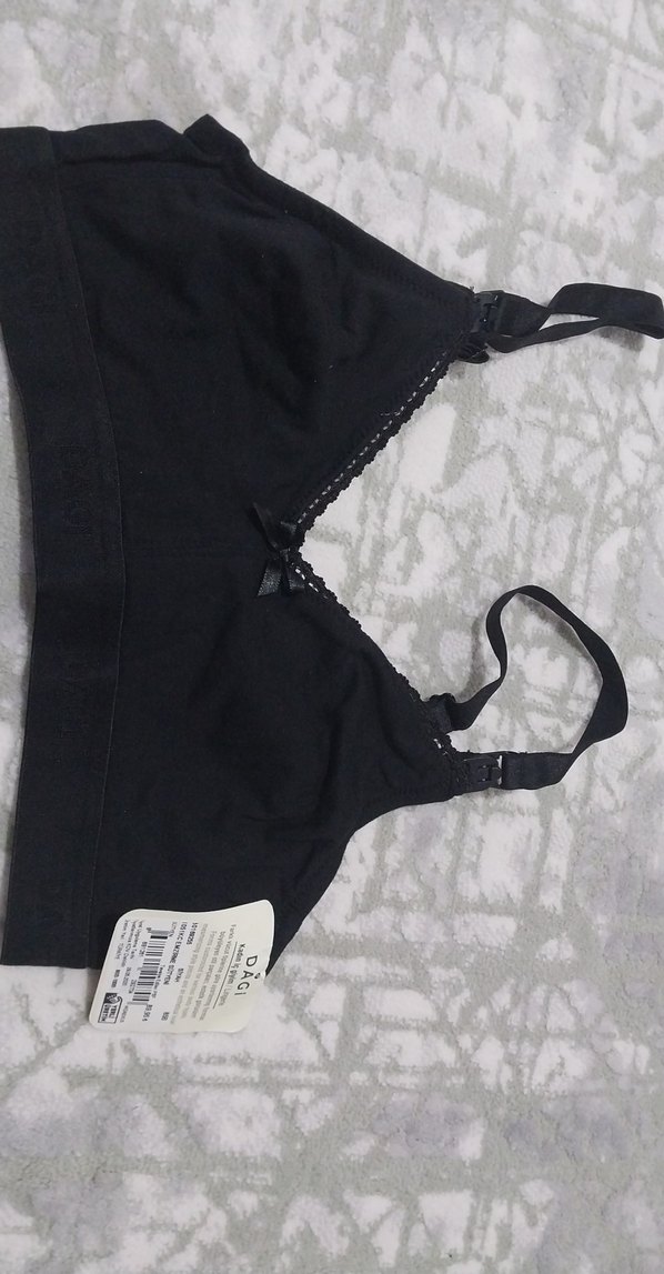 siyah Pamuklu  emzirme Sütyeni 85/B - Görsel 2