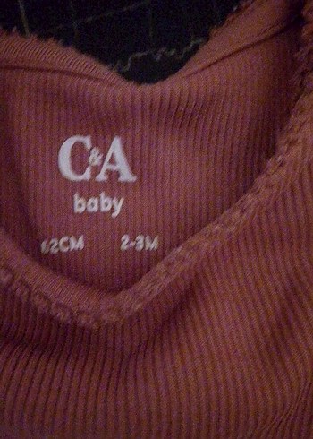 2'li pudra pembesi ve gül kurusu rengi bebek badi - Görsel 3