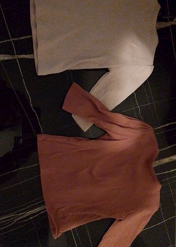 2'li pudra pembesi ve gül kurusu rengi bebek badi - Görsel 4