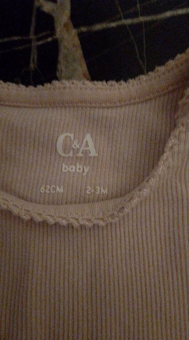 2'li pudra pembesi ve gül kurusu rengi bebek badi - Görsel 2