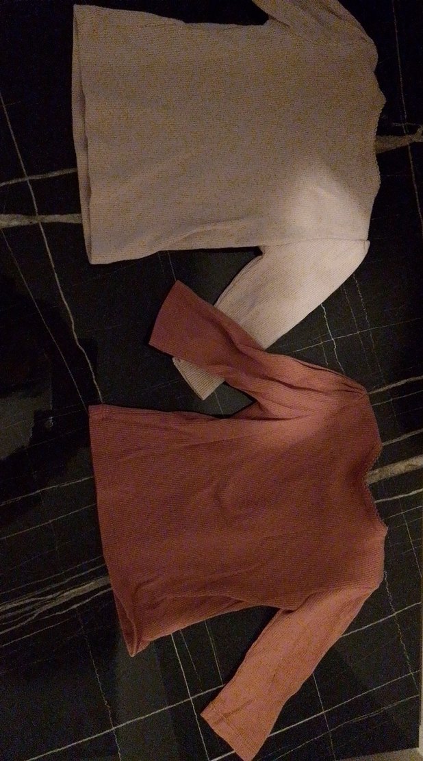 2'li pudra pembesi ve gül kurusu rengi bebek badi - Görsel 4