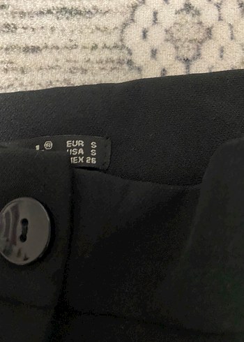 Siyah Kumaş Kadın Pantolon - Görsel 2