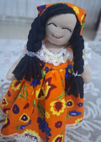Diğer El emeği, Pazem Kumaş Elbiseli, Organik Bez Bebek