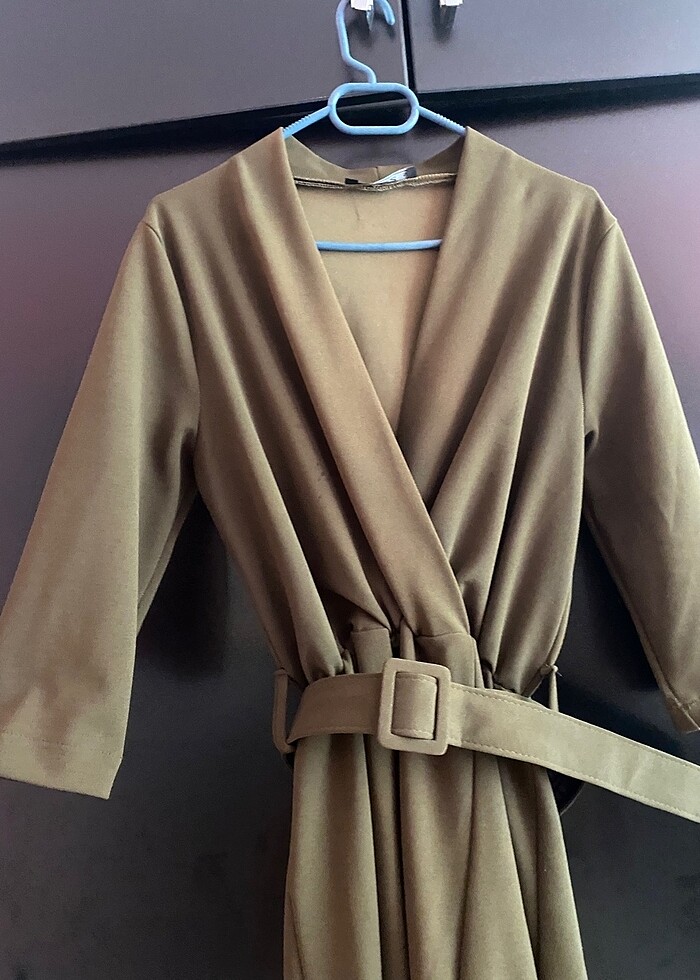 Haki yeşil elbise - Görsel 4