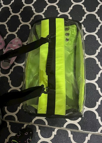 Şeffaf Detaylı Yeşil kedi Çantası - Görsel 2