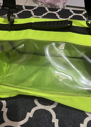 Şeffaf Detaylı Yeşil kedi Çantası - Görsel 5