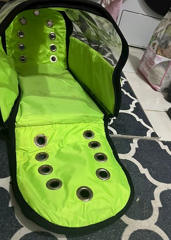 Şeffaf Detaylı Yeşil kedi Çantası - Görsel 6