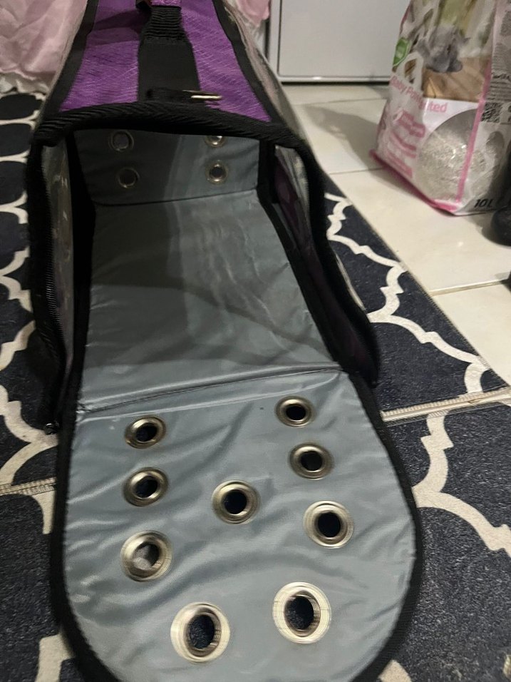 Mor kedi cantası - Görsel 5