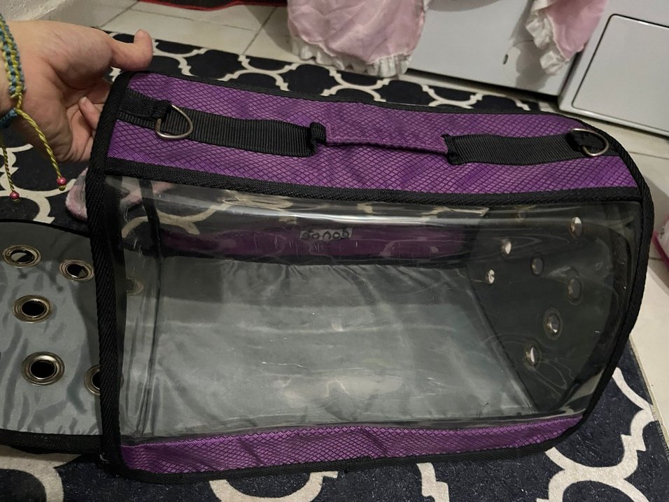 Mor kedi cantası - Görsel 3