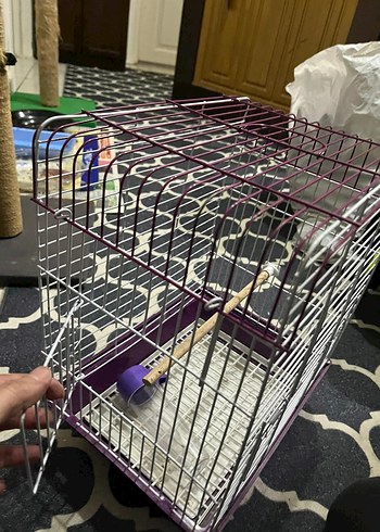 Mor beyaz Küçük Hayvan Kafesi - Görsel 5