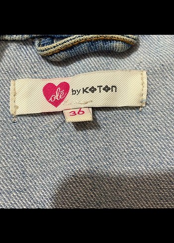 Kadın Mavi Denim Volanlı Ceket - Görsel 2