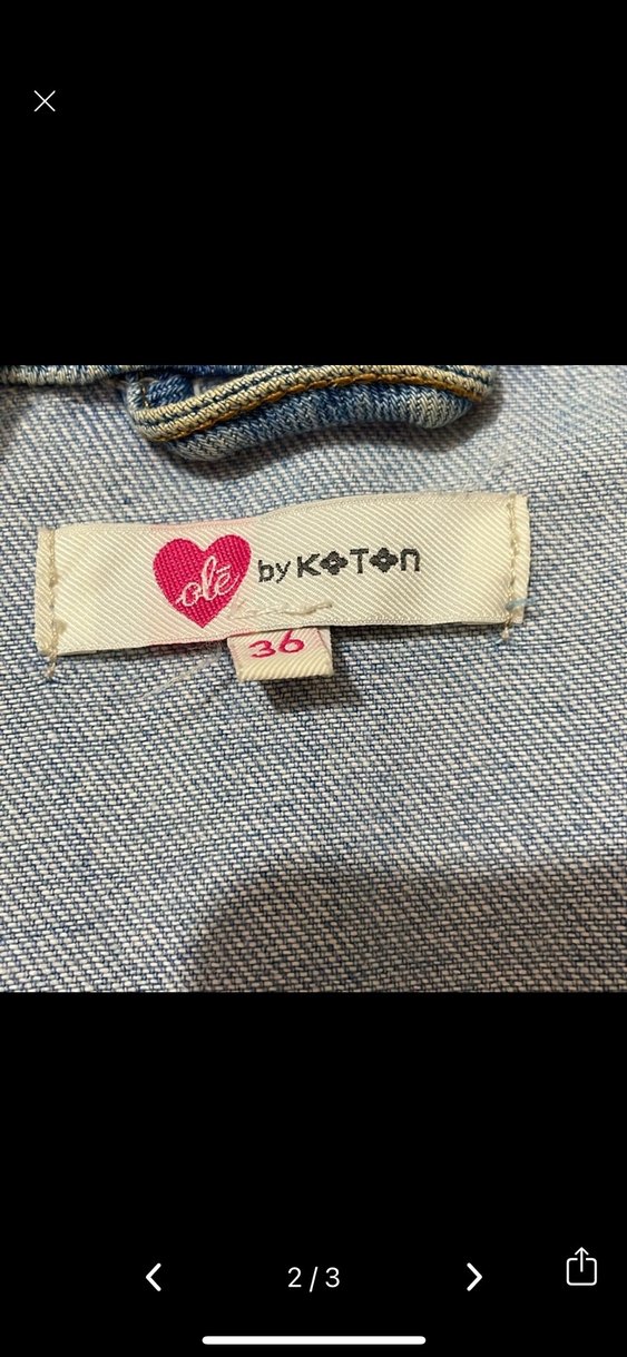 Kadın Mavi Denim Volanlı Ceket - Görsel 2