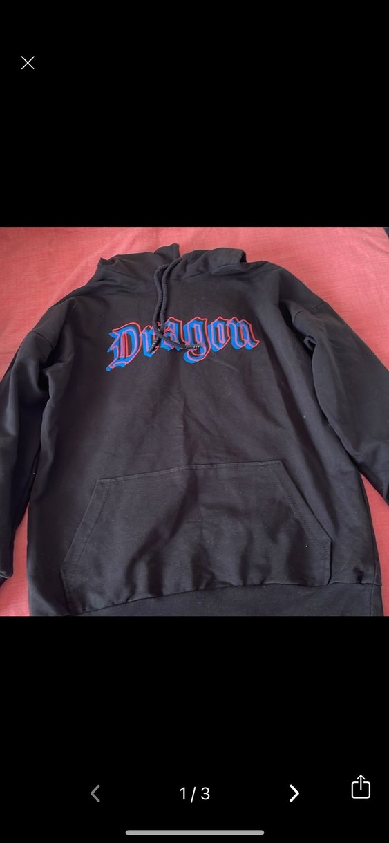 Kadın dragon yazılı sweatshirt - Görsel 2