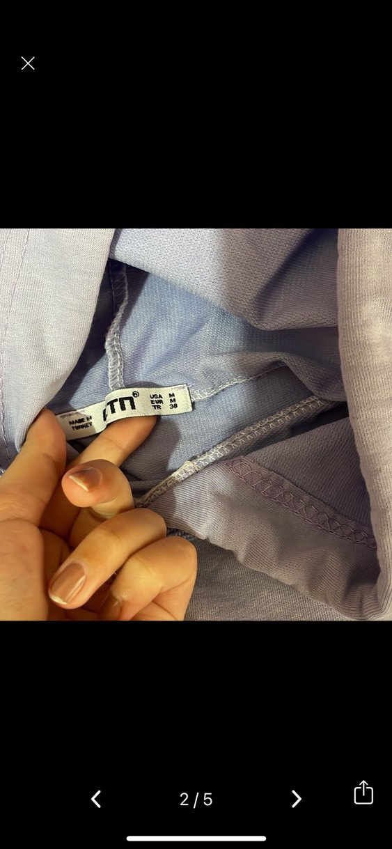 Mor Kapüşonlu Çiçek Baskılı Kadın Sweatshirt - Görsel 2