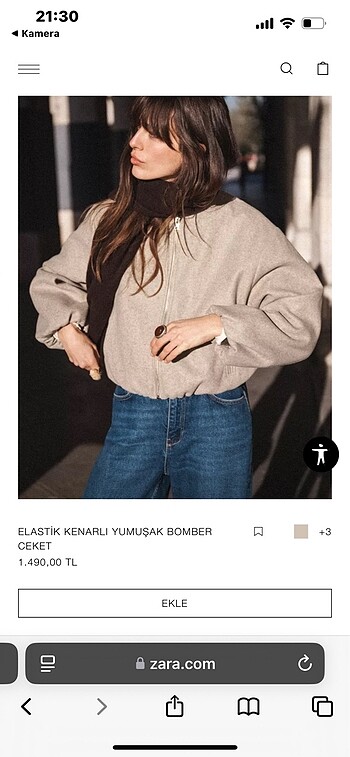 Zara Zara kaşe kaban