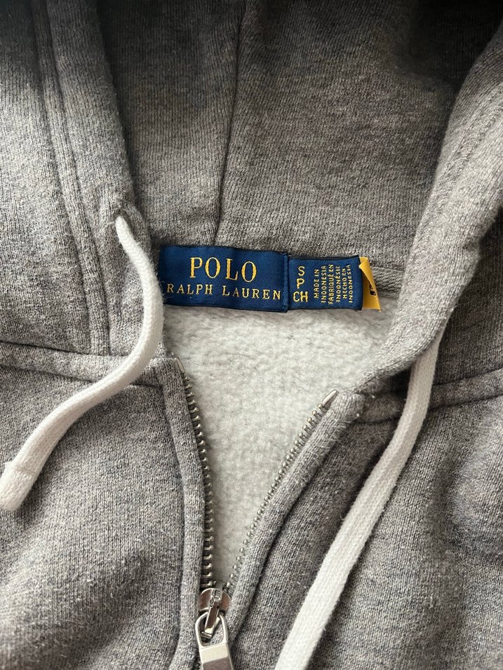 Polo Ralph Lauren gri zip hoodie — görsel 3/4